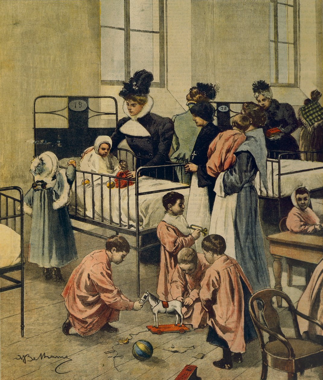 Distribution de cadeaux de Noël aux enfants pauvres à l