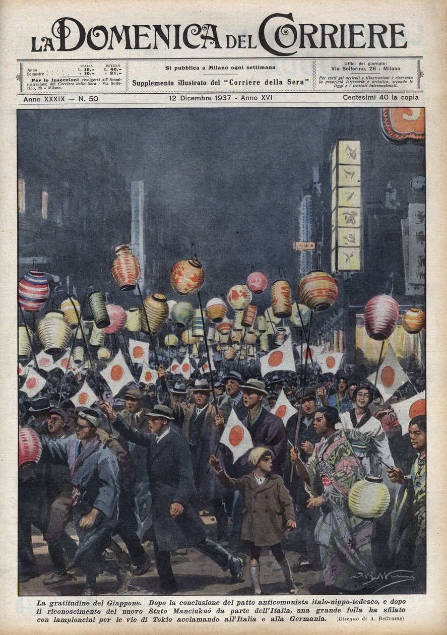 Grand défilé des habitants de Tokyo pour rendre hommage à l
