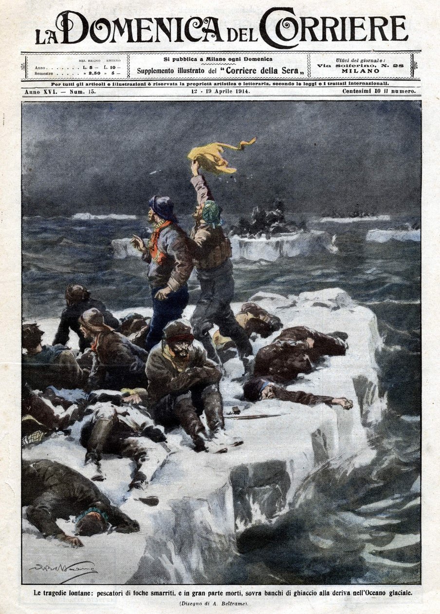 Les pêcheurs de phoques, dont certains sont morts, sont restés bloqués sur la glace dérivante de l