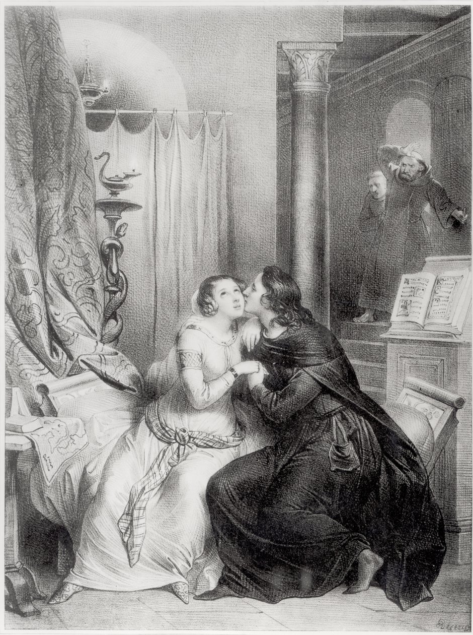 Héloïse et Abélard - Achille Devéria
