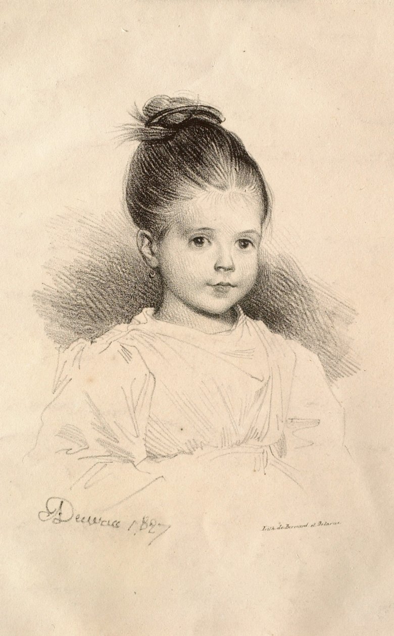 Mademoiselle Marie de Clérambault (Mlle Marie de Clérambault) - Achille Devéria