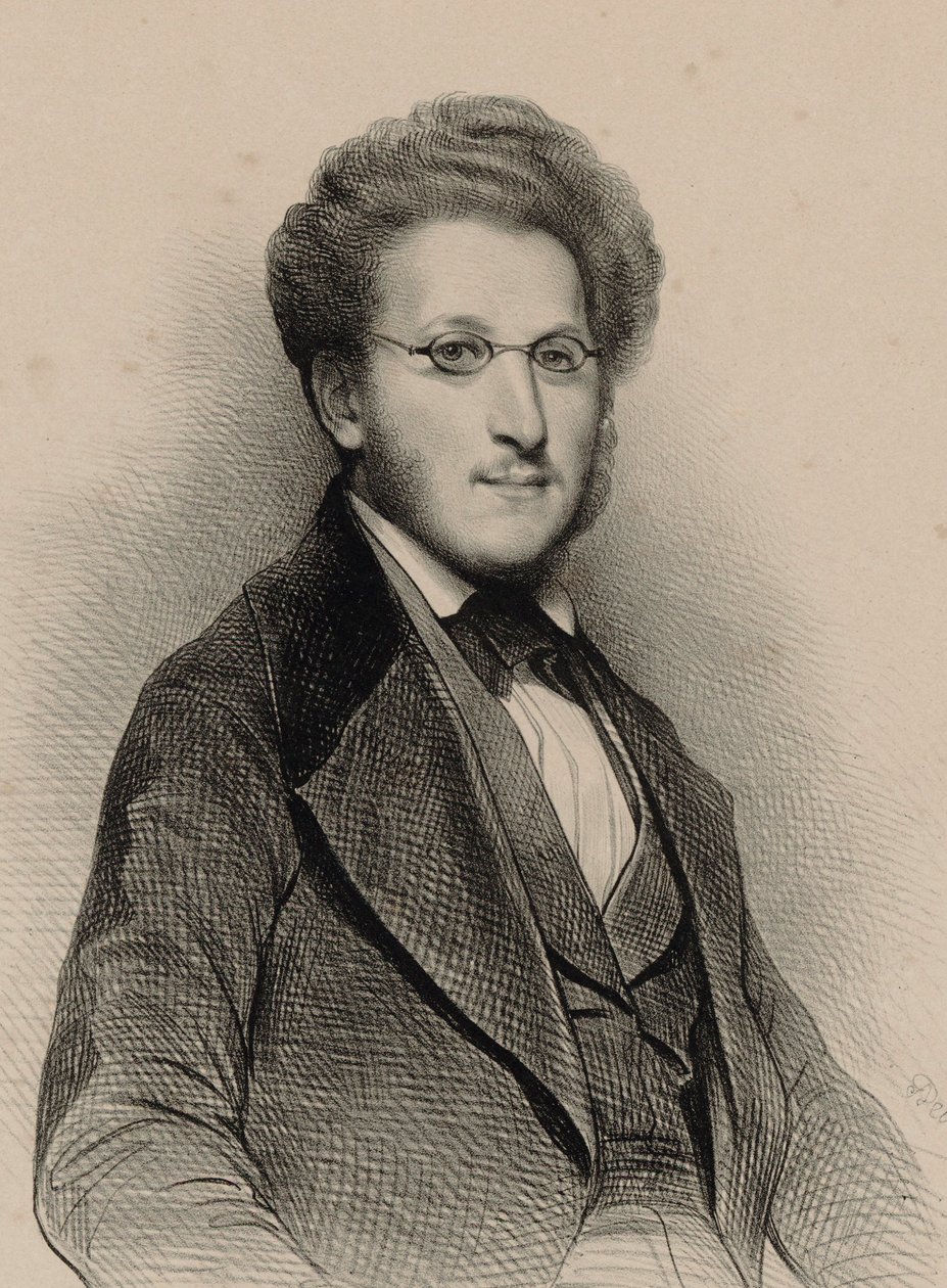 Portrait du violoniste et compositeur Heinrich Panofka 1807-1887, 1840 - Achille Devéria