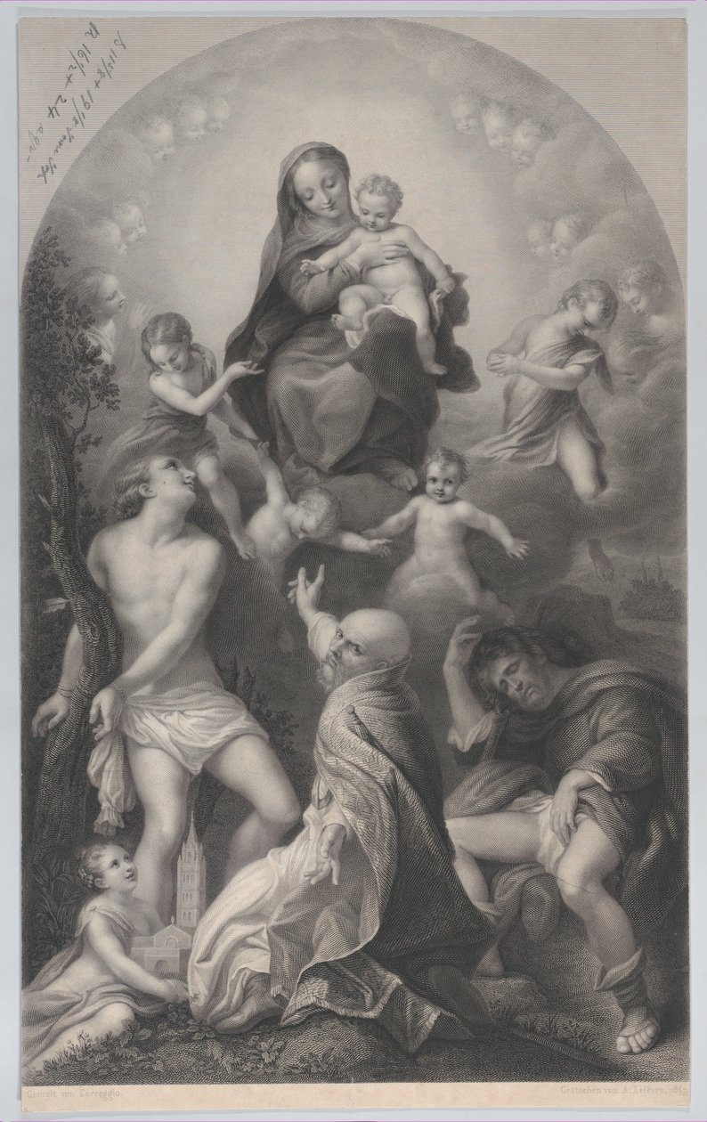 La Madone de Saint Sébastien, avec la Vierge et l