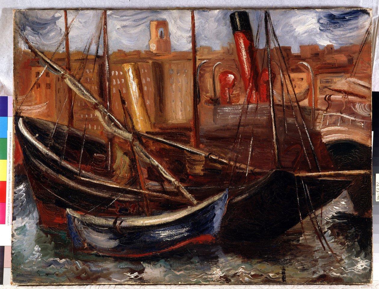 Bateaux dans le Vieux-Port de Marseille - Achille Emile Othon Friesz
