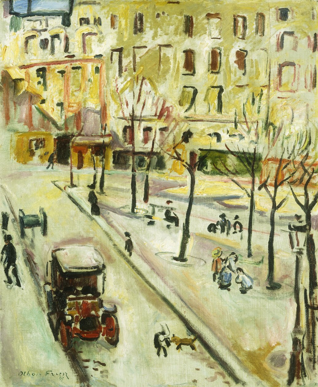 Scène de rue, Paris - Achille Emile Othon Friesz