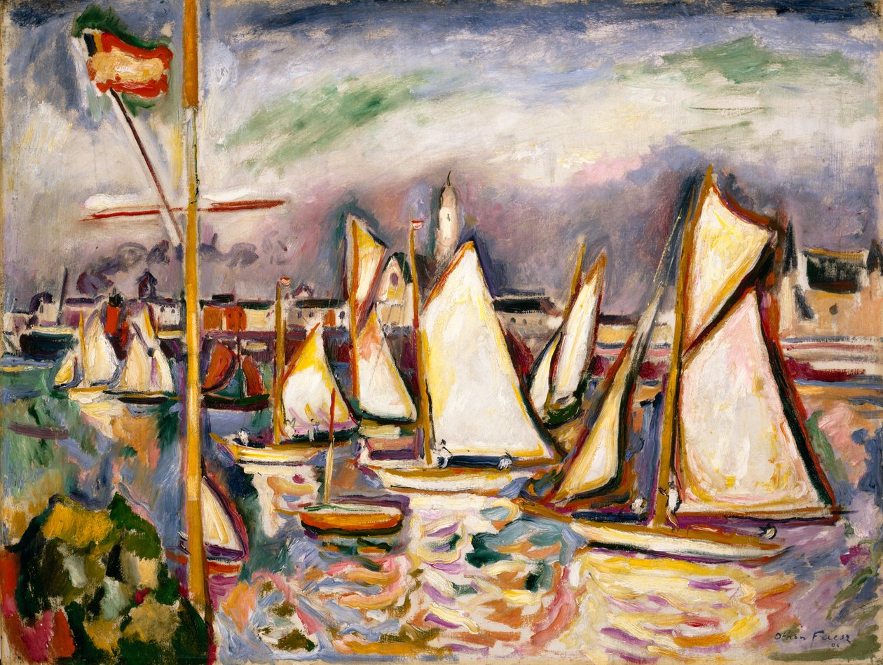 La Régate à Anvers - Achille Emile Othon Friesz