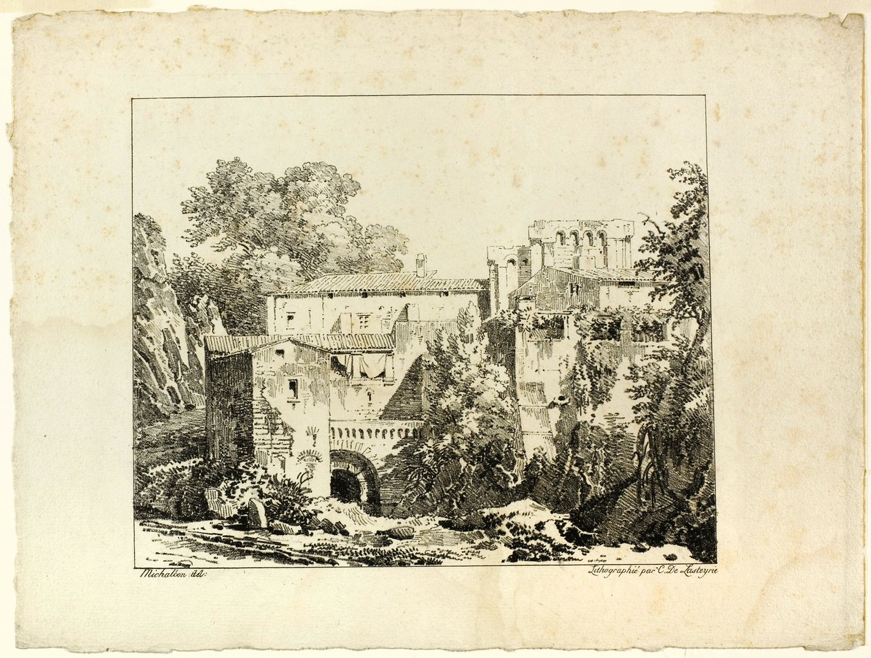 Paysage avec ruines et viaduc - Achille Etna Michallon