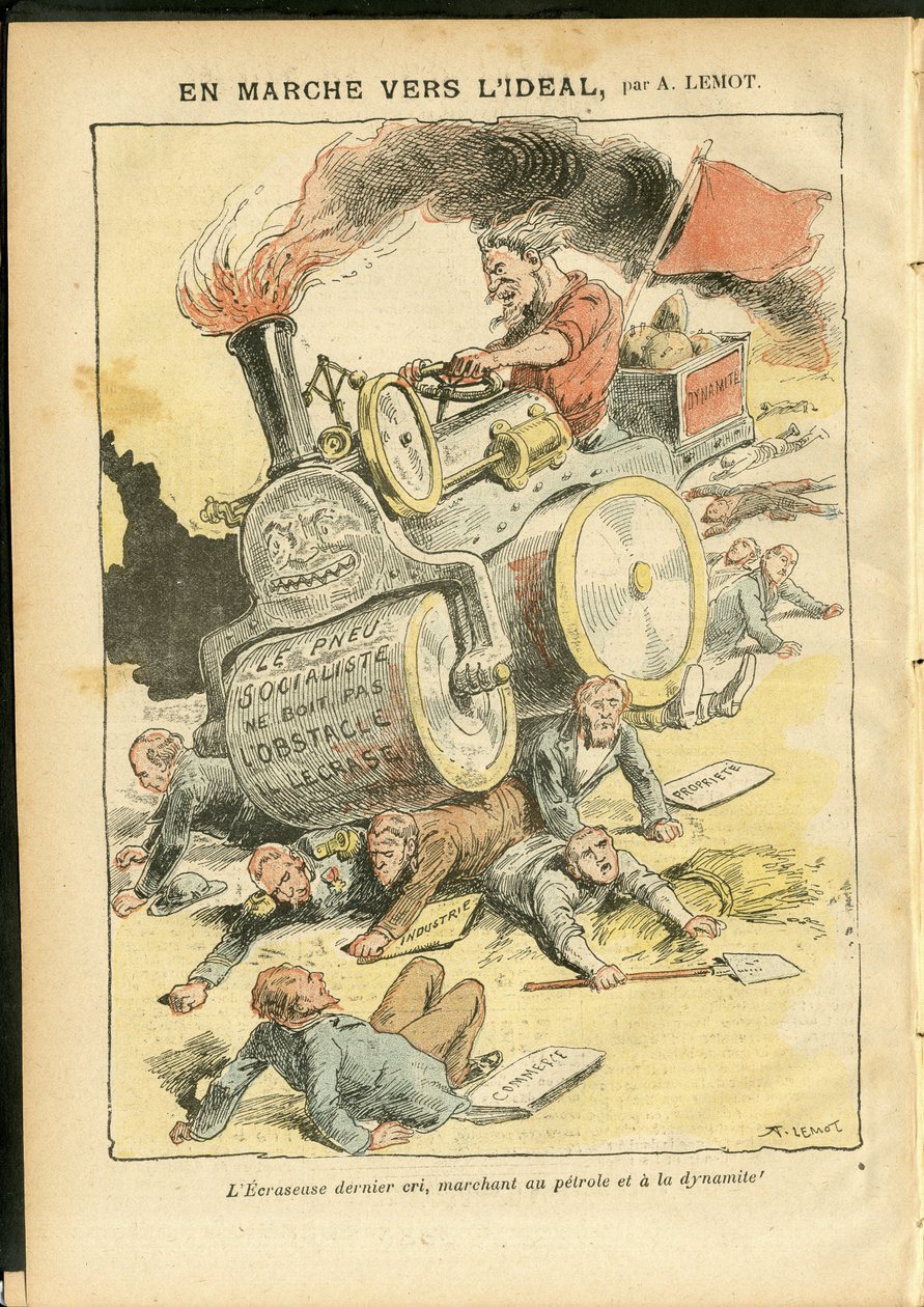 Illustration par Achille Lemot dans Le Pèlerin, 27/05/06 - En marche vers l