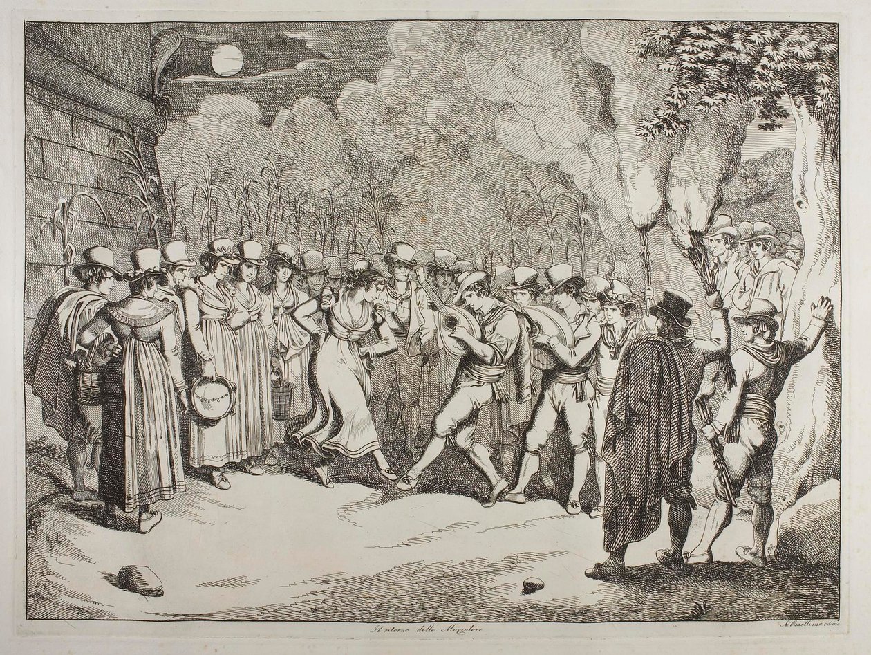 Le retour du joueur de morra - Achille Pinelli