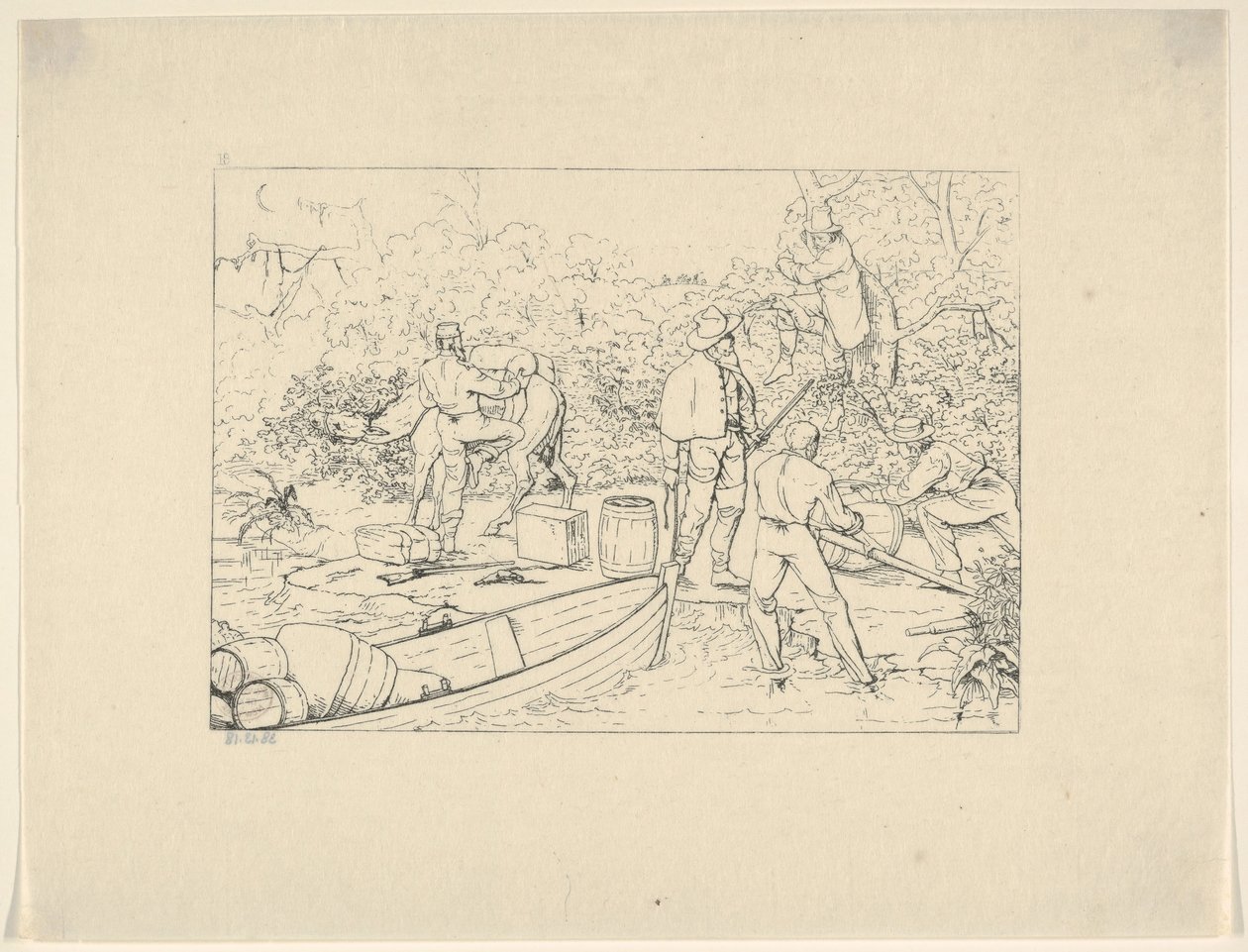 Contrebande de médicaments vers le Sud, des Gravures de la guerre confédérée, 1861-63 - Adalbert John Volck