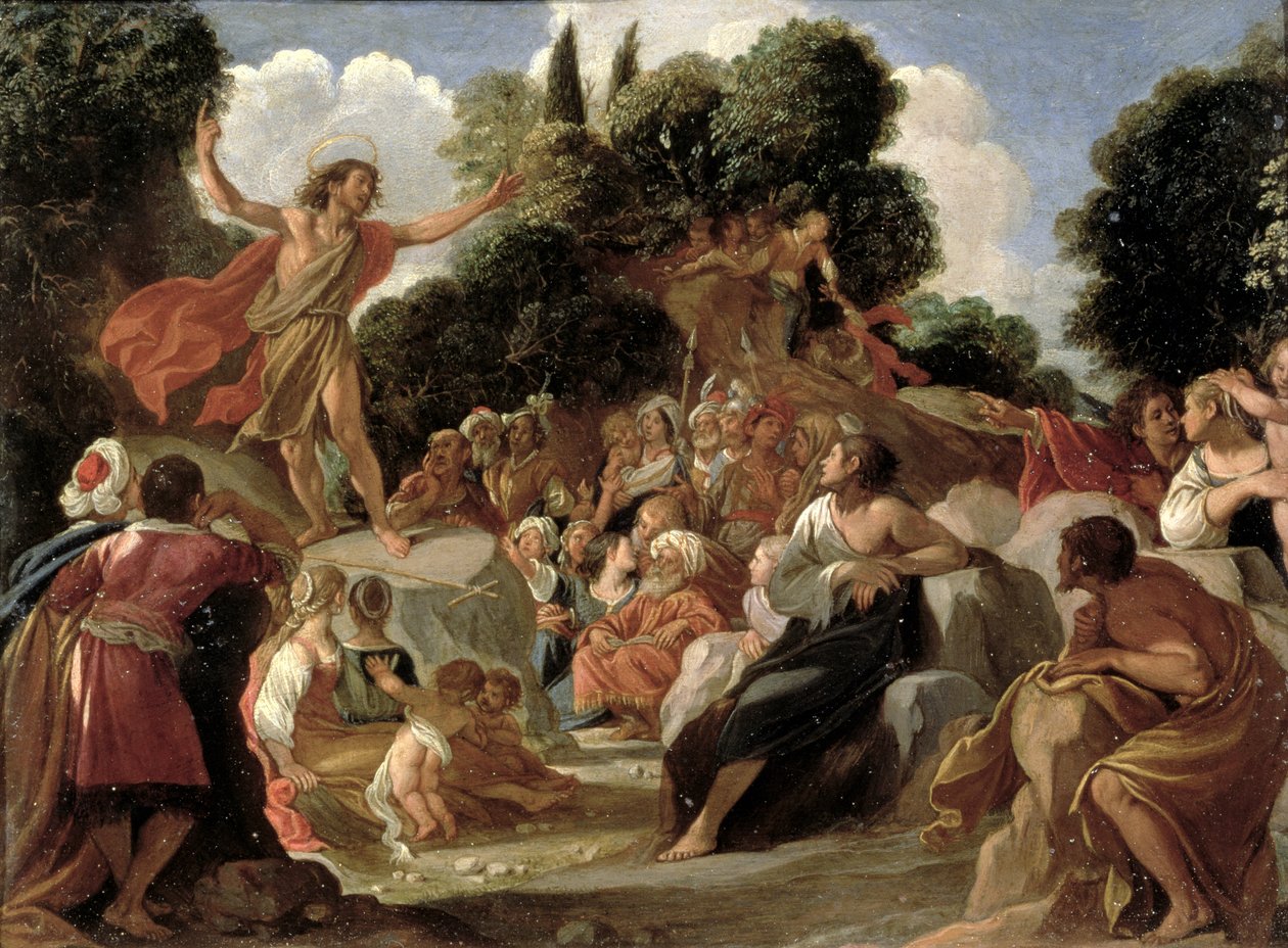 Saint Jean-Baptiste prêchant - Adam Elsheimer