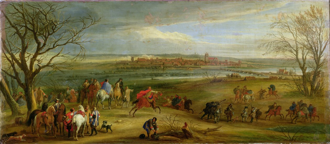 Vue du siège de Dole, 14 février 1668, après 1668 - Adam Frans van der Meulen