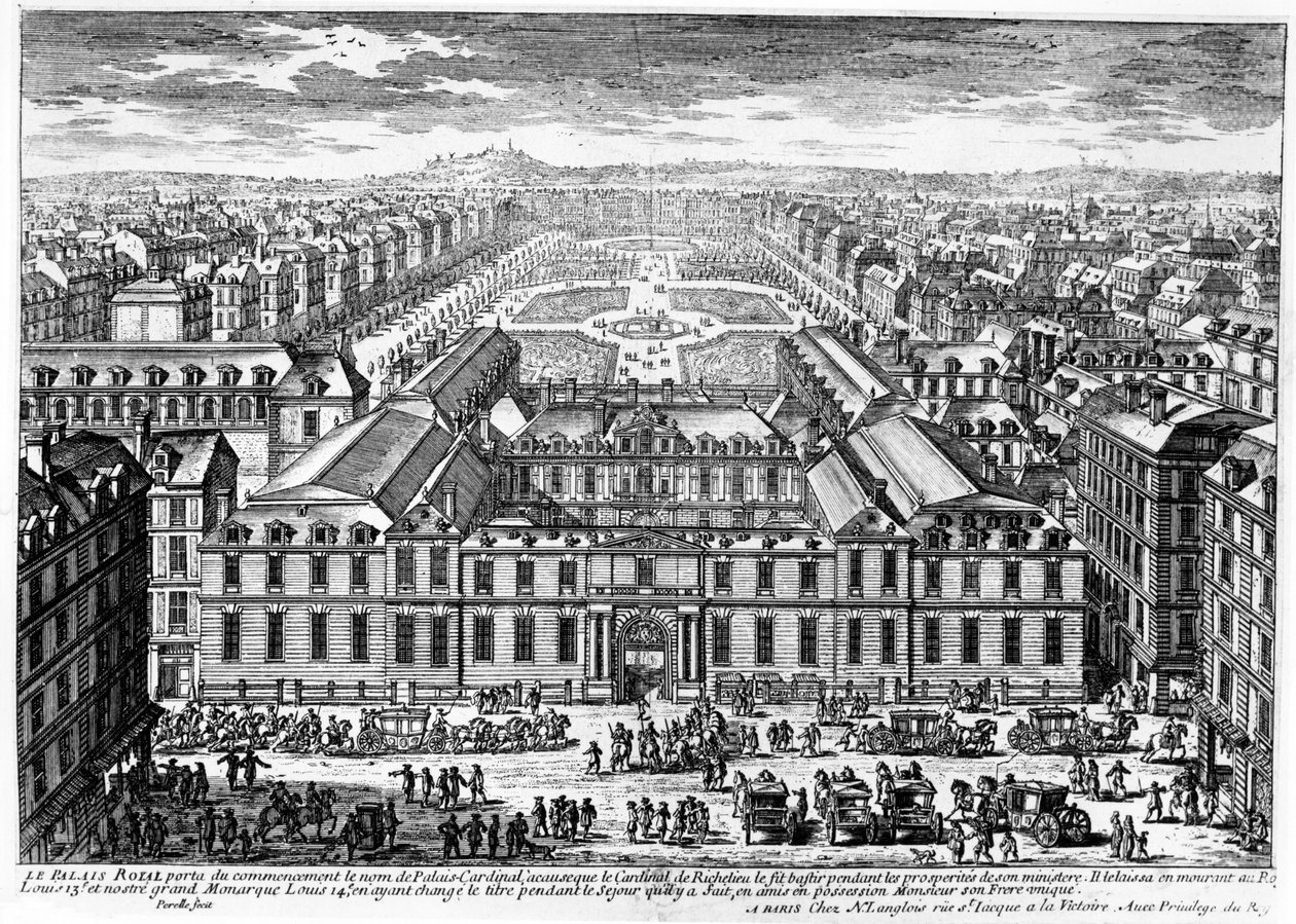 Le Palais-Royal, Paris, vers 1680 - Adam Perelle