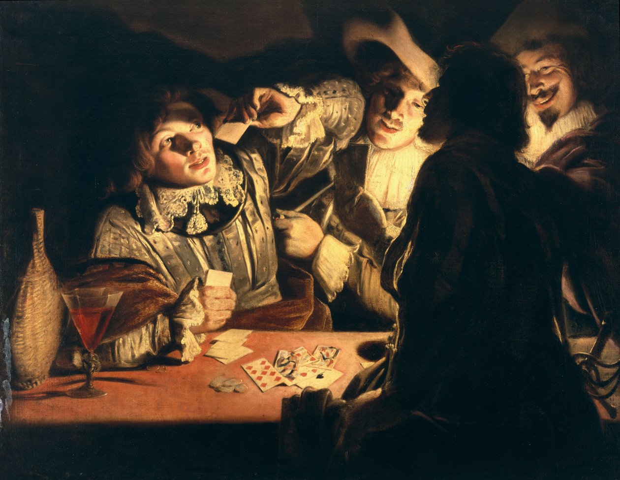 Les joueurs de cartes, vers 1620 - Adam de Coster
