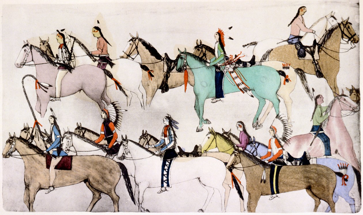 Guerriers Sioux à la 