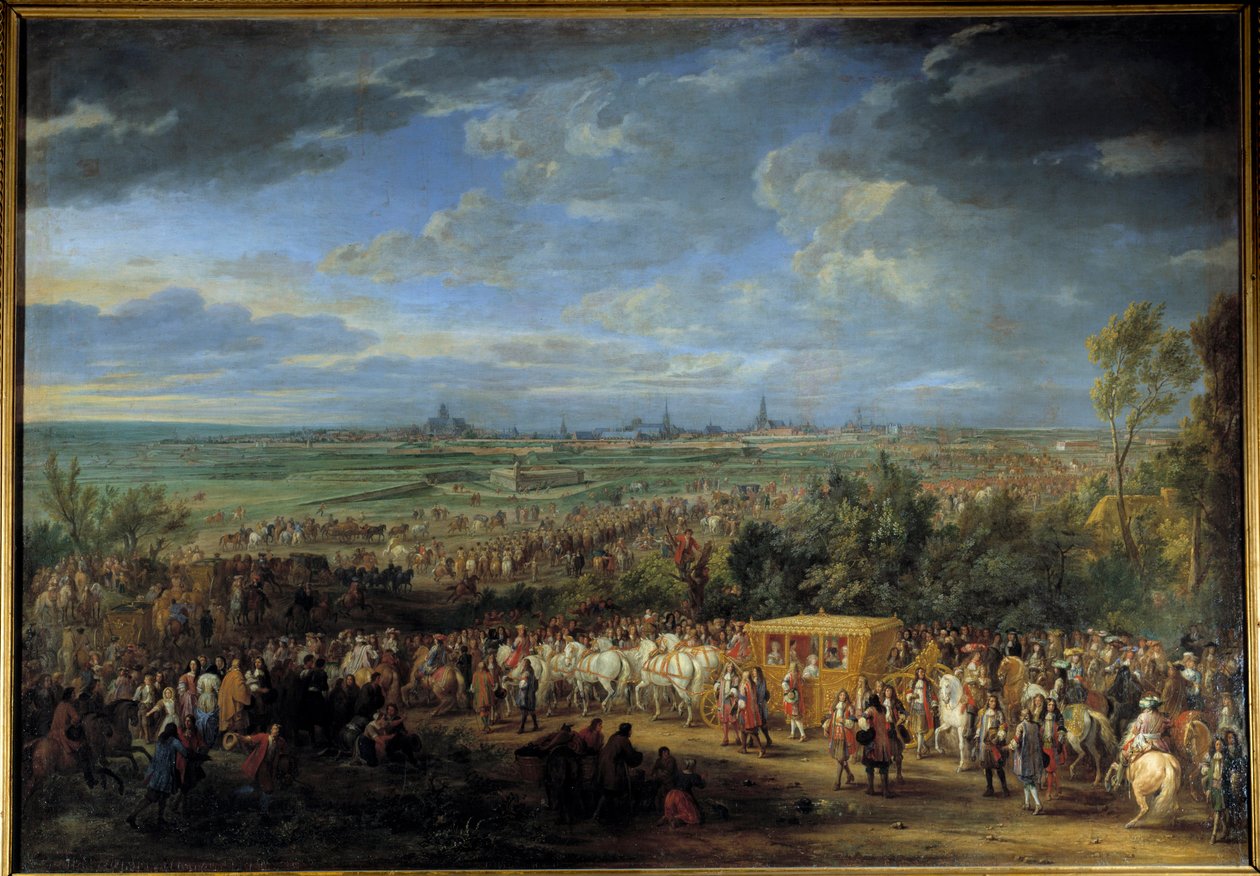Entrée du roi Louis XIV et de la reine Marie-Thérèse le 30 juillet 1667 à Arras - Adam Frans van der Meulen