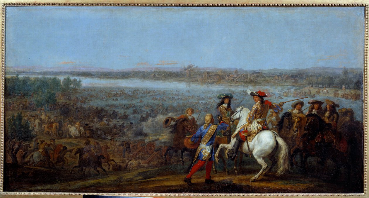 Guerre de Hollande : le passage du Rhin le 12/06/1672 - Adam Frans van der Meulen