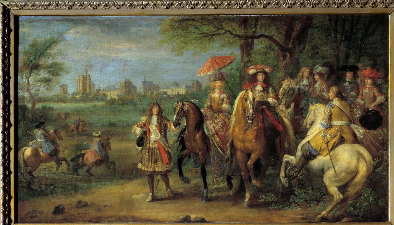 Le roi Louis XIV (1638-1715) et la reine Marie-Thérèse d
