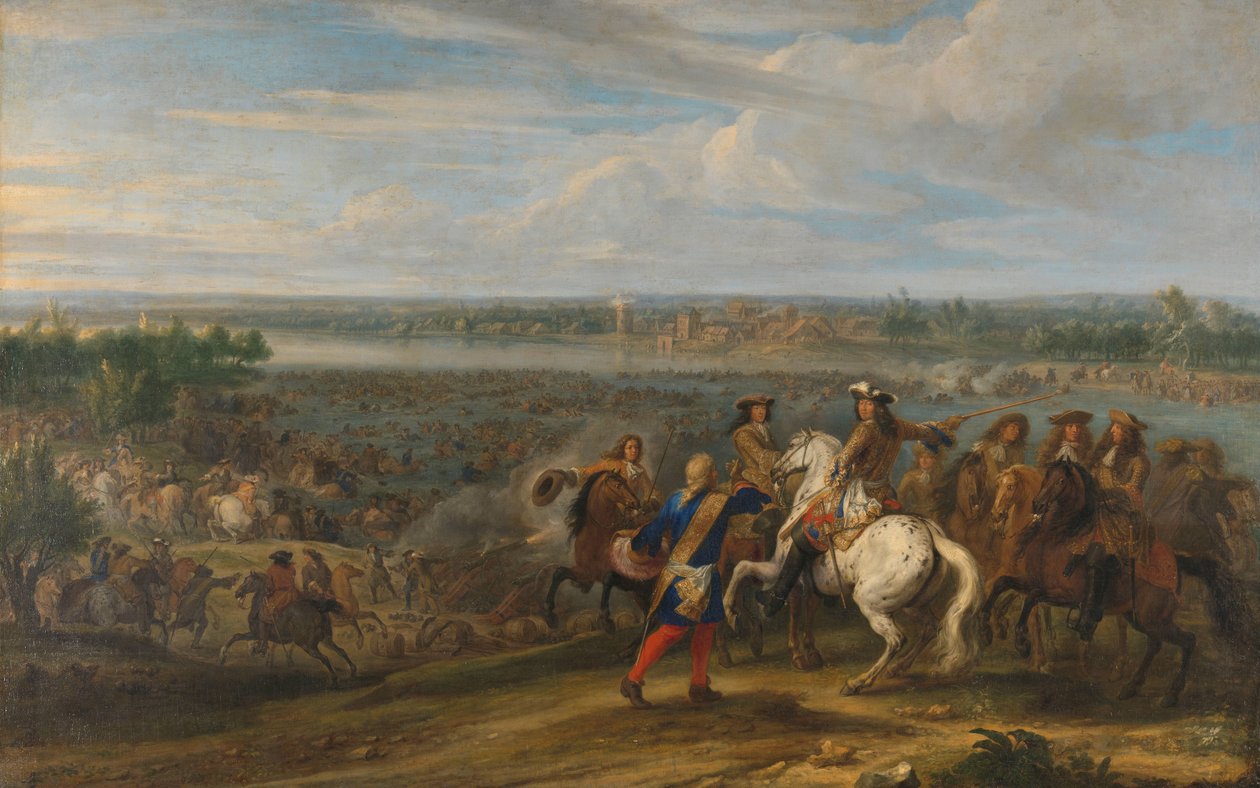 Louis XIV Traversant aux Pays-Bas à Lobith - Adam Frans van der Meulen