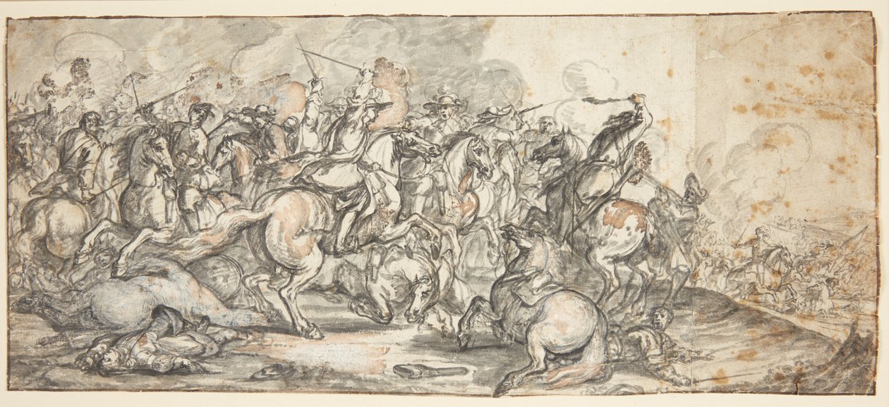 Combat de cavaliers - Adam Frans van der Meulen