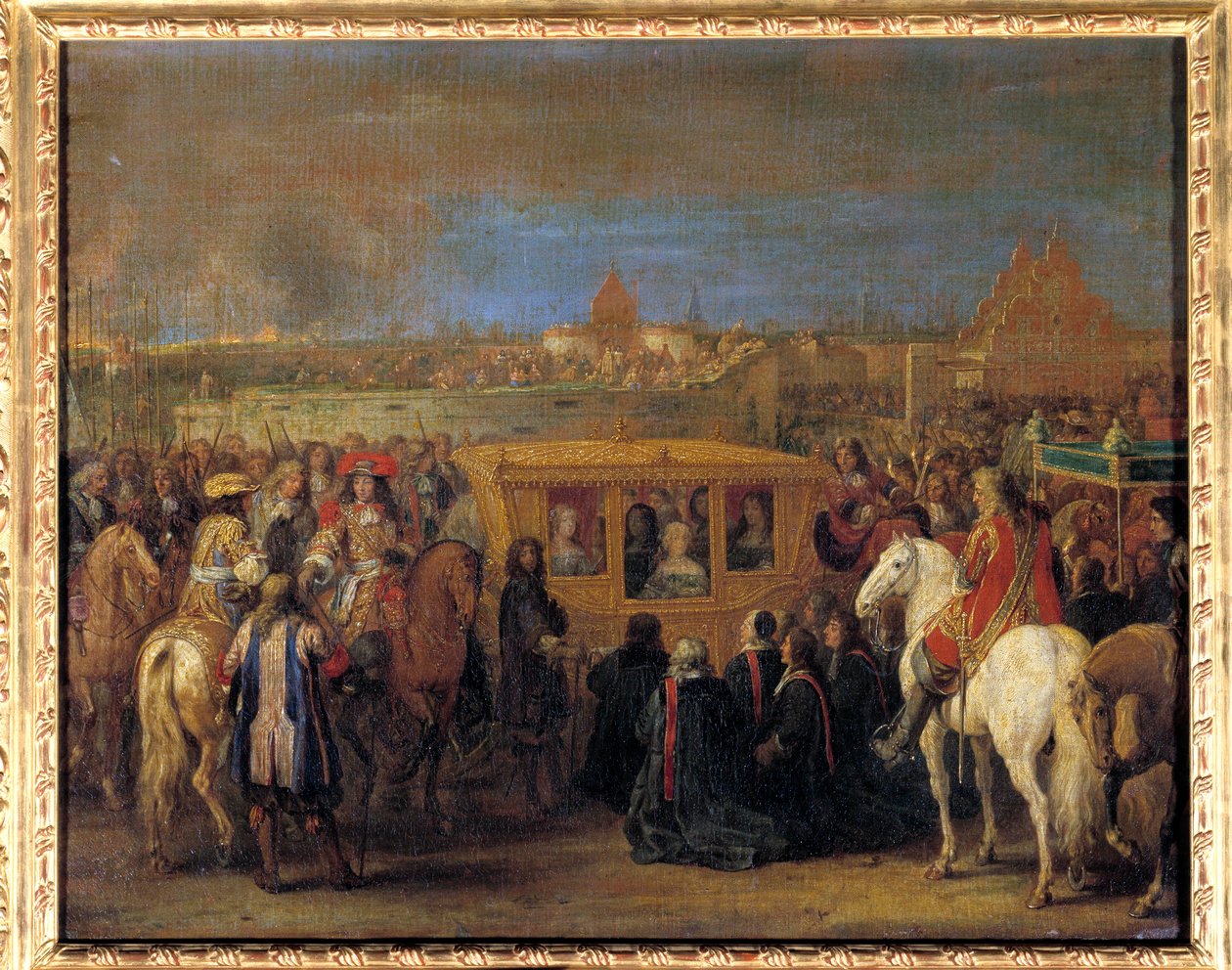 Entrée solennelle du roi Louis XIV (1638-1715) et de la reine Marie-Thérèse d
