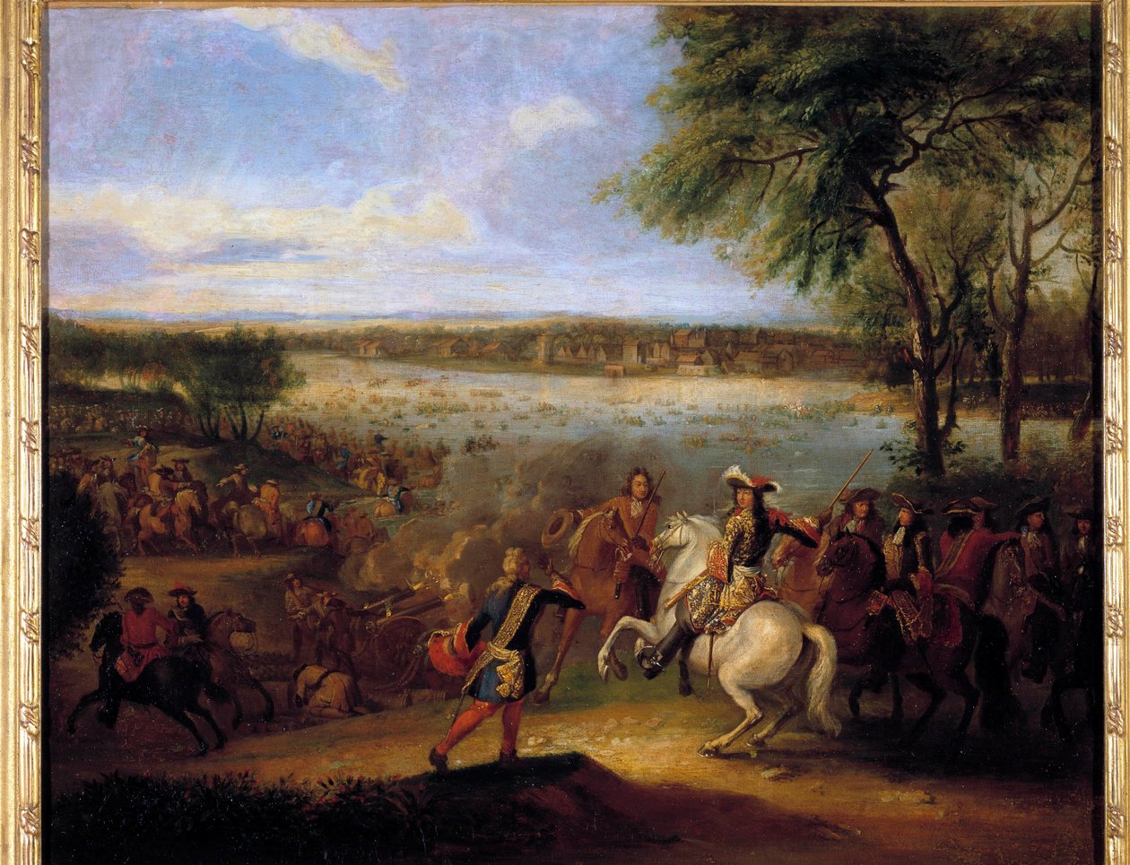 Le Passage du Rhin par Louis XIV (1638-1715) devant Tolhuis 12/07/1672 - Adam Frans van der Meulen