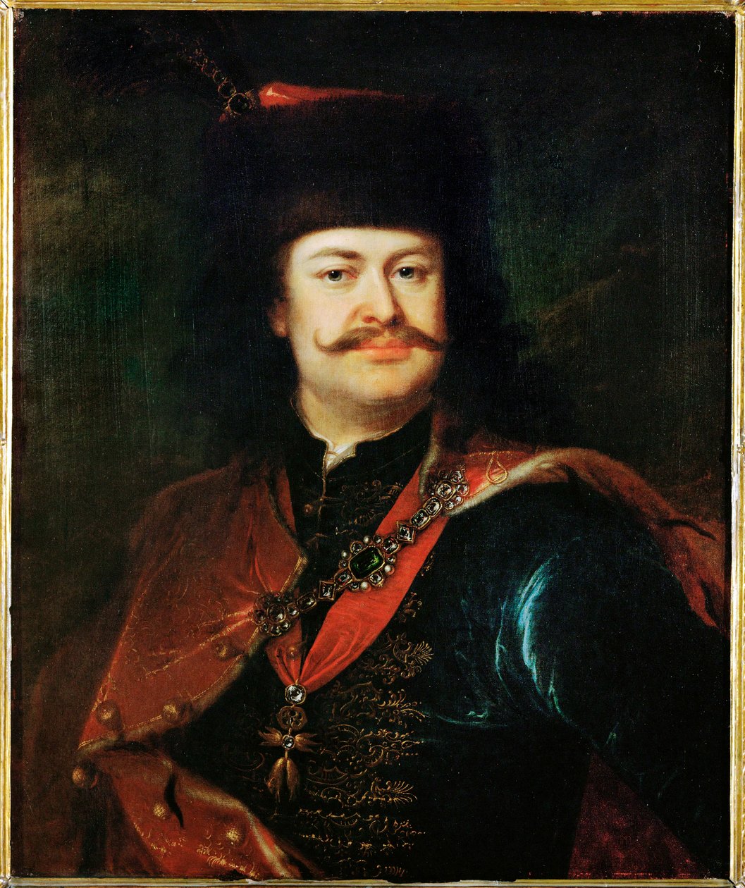 Prince Ferenc II Rakoczi, révolutionnaire hongrois contre les Habsbourg (peinture sur toile) - Adam Manyoki
