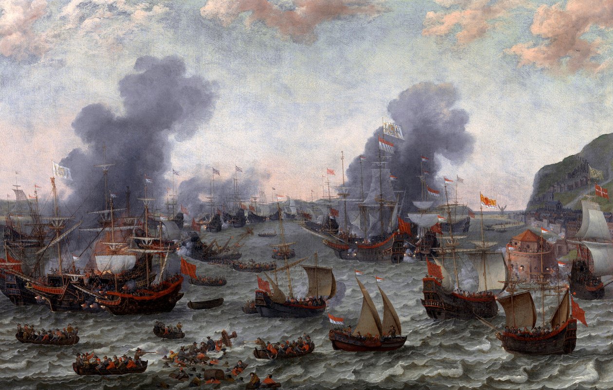 La bataille de Gibraltar durant la guerre de Quatre-Vingts Ans - Adam Willaerts