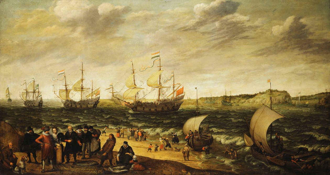 Navires de guerre sortant d