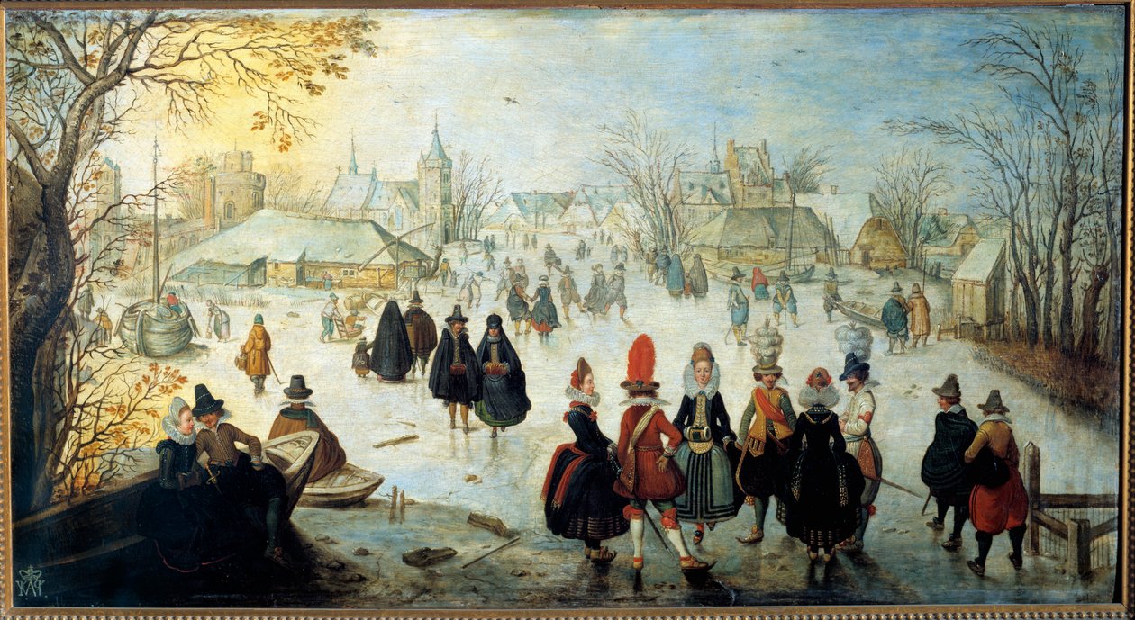 Les patineurs Peinture d