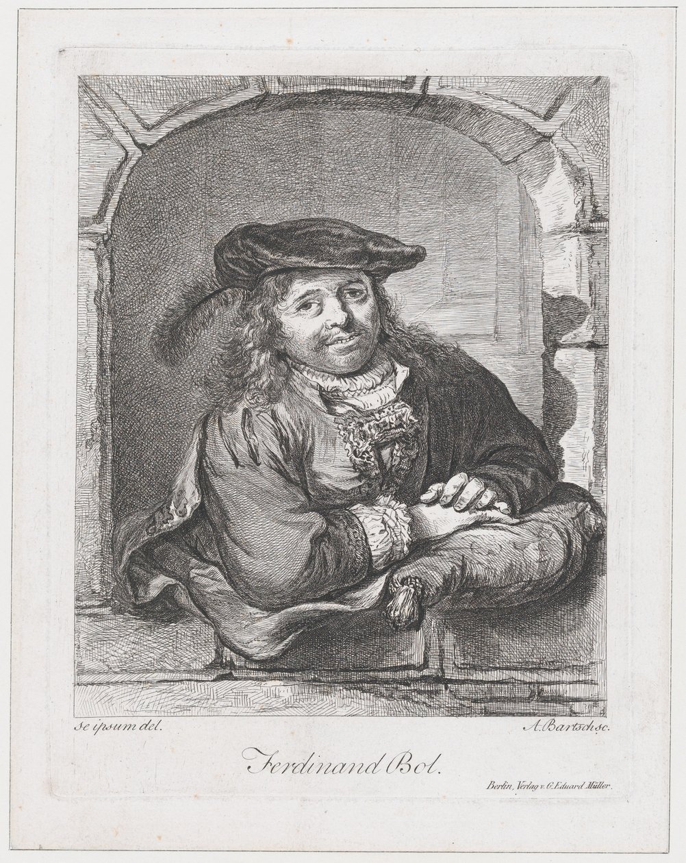 Portrait de Ferdinand Bol, 1803-08 - Adam von Bartsch