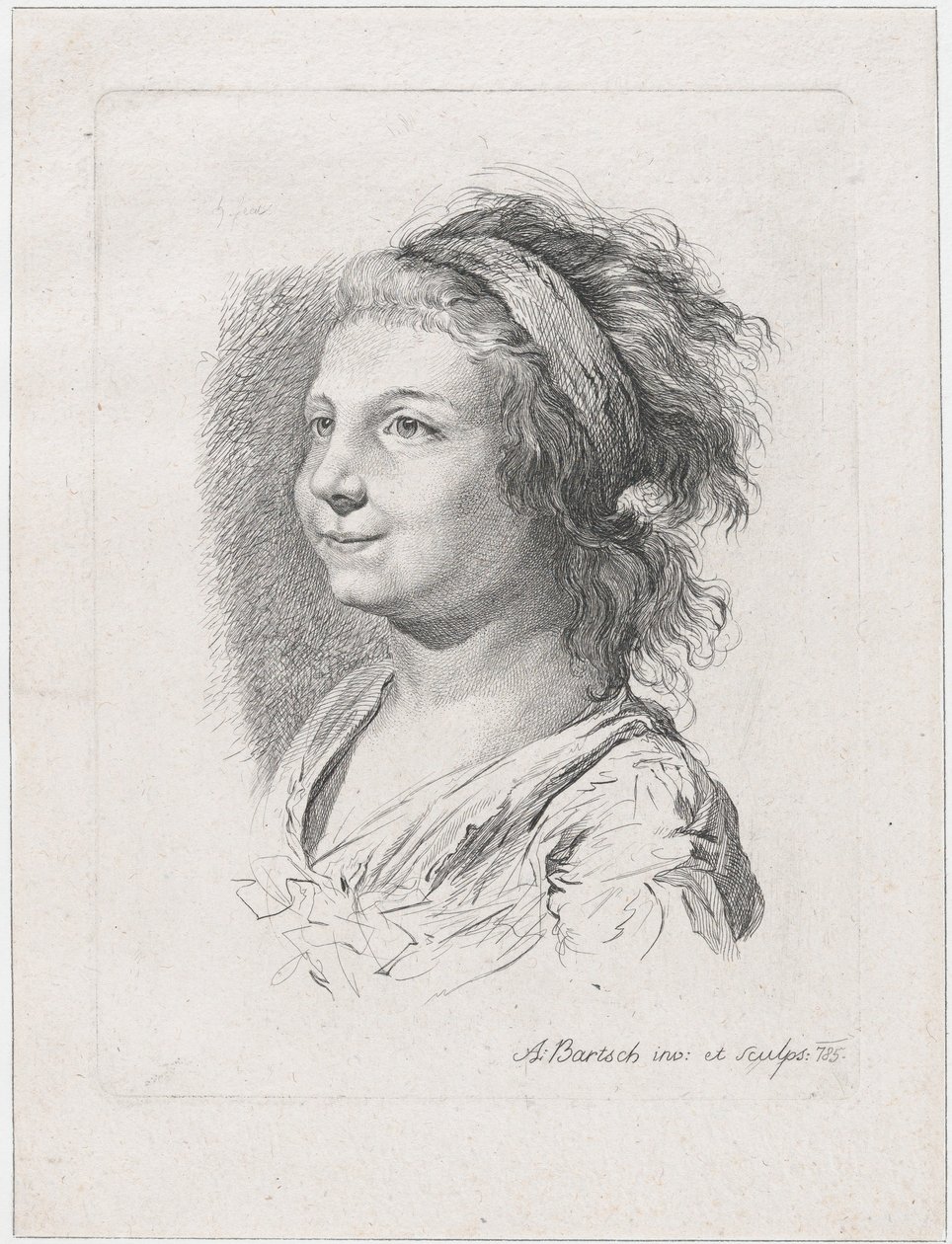 Portrait de Maria Anna Schaubach, 1785 - Adam von Bartsch