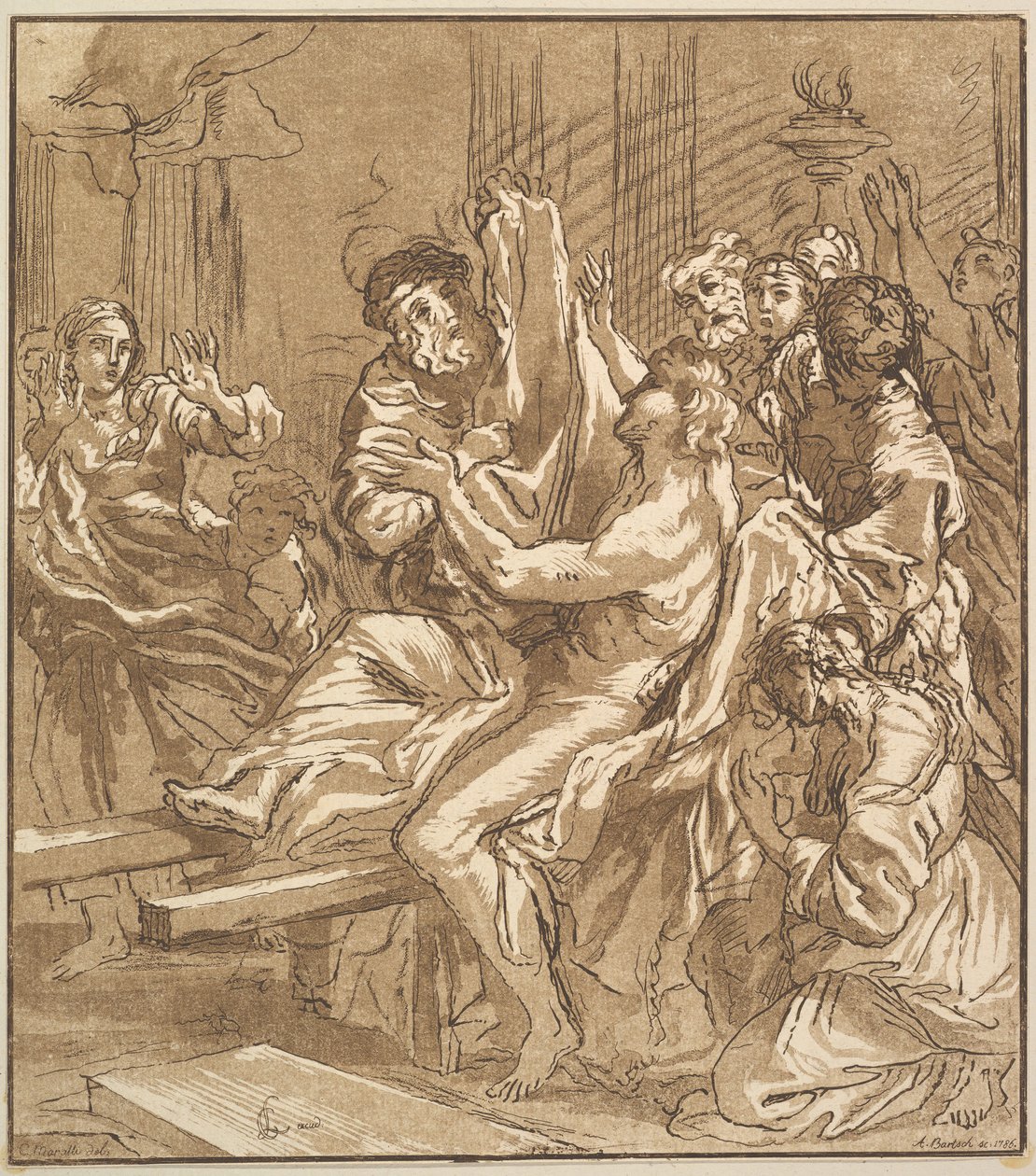 Le Miracle de Naïm, 1786 - Adam von Bartsch