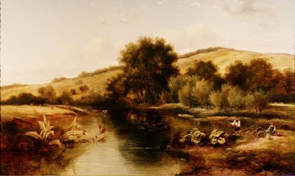 Enfants pêchant - Adams Barland