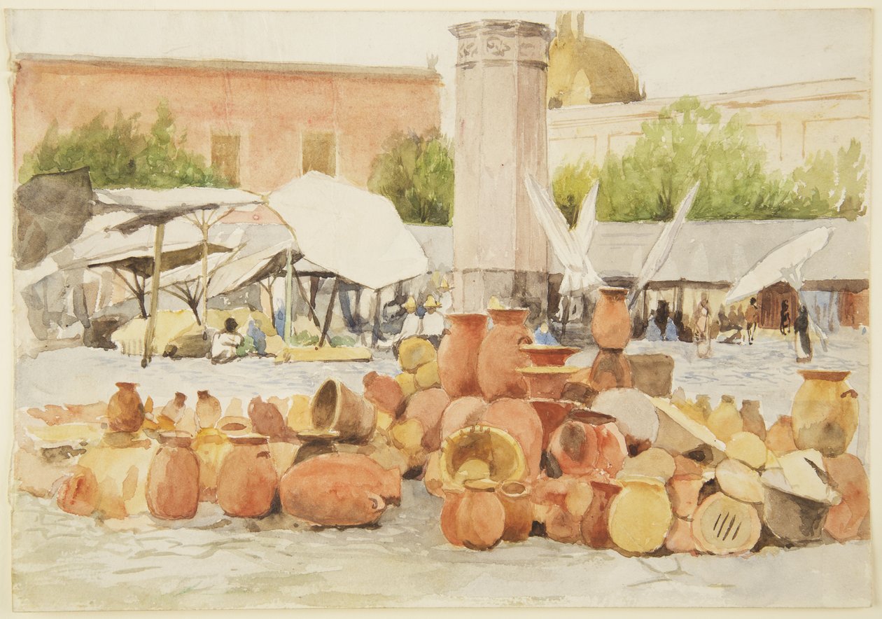 Un marché au Mexique - Adela Breton