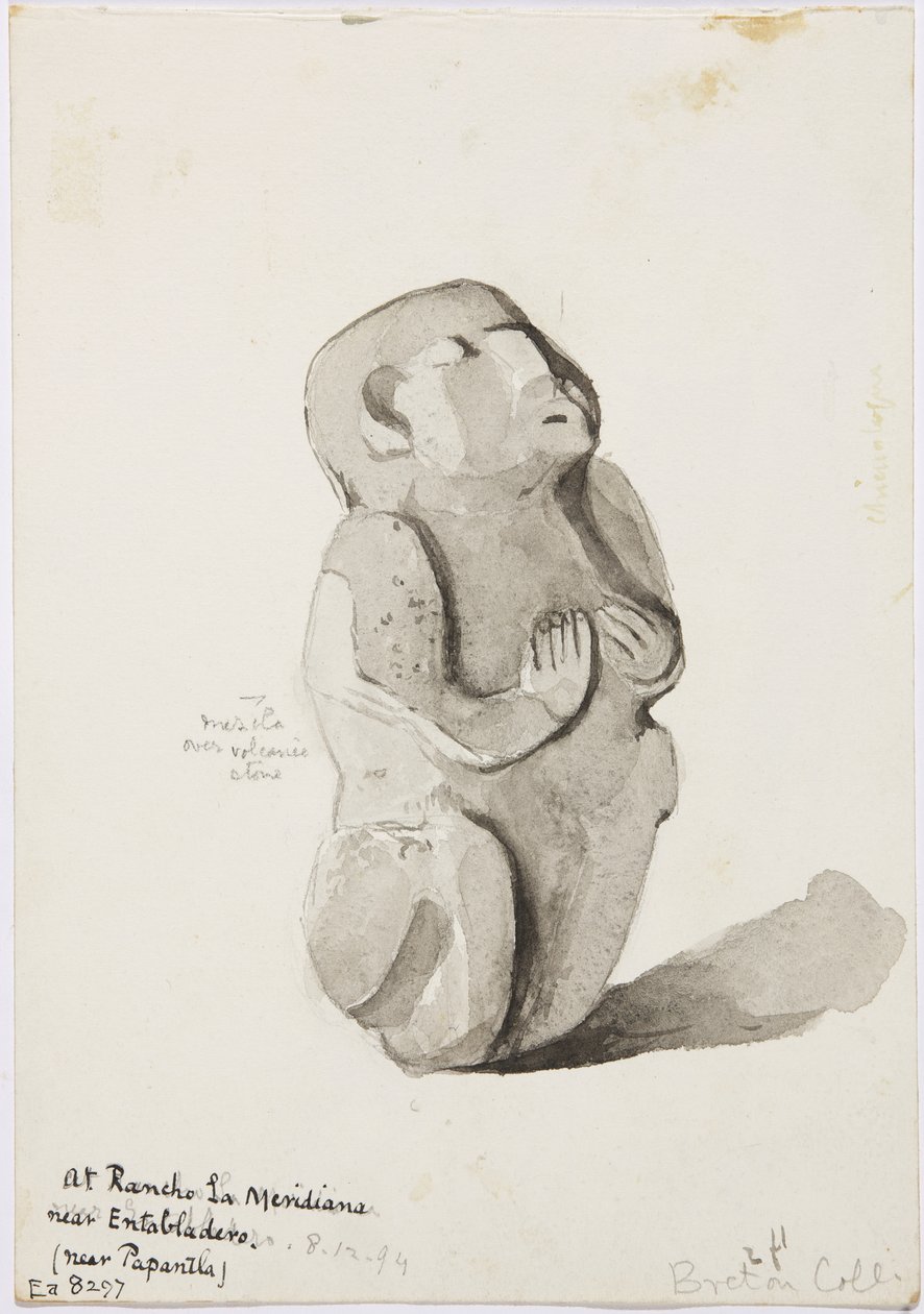Une statue en pierre de Papantla - Adela Breton
