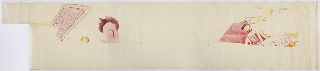 Copie de fragments de peintures de Teotihuacan, État de Mexico - Adela Breton