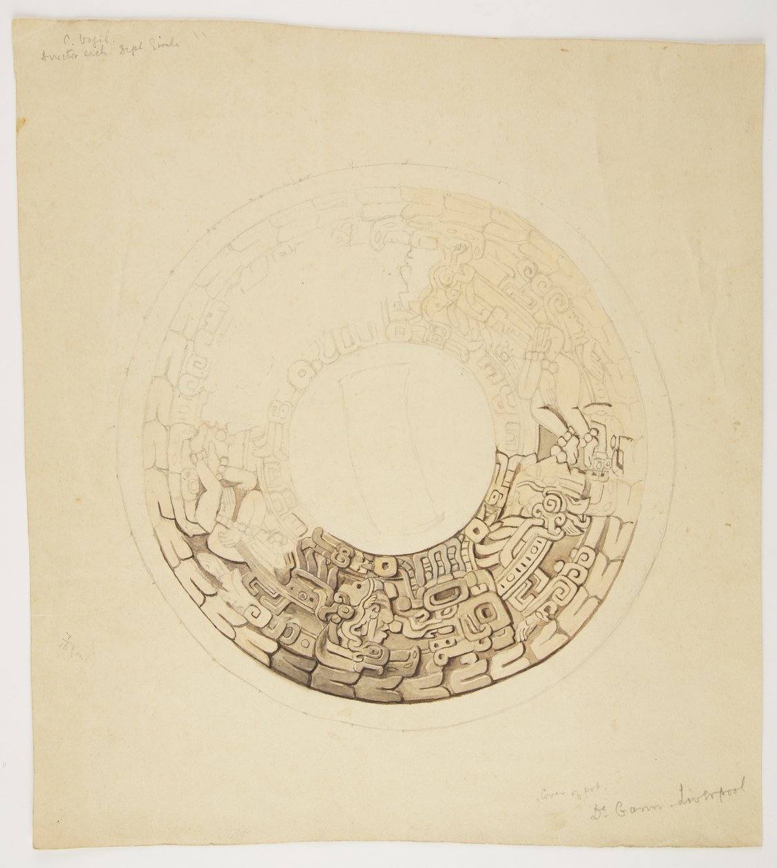 Couvercle de pot du Belize (anciennement Honduras britannique) - Adela Breton