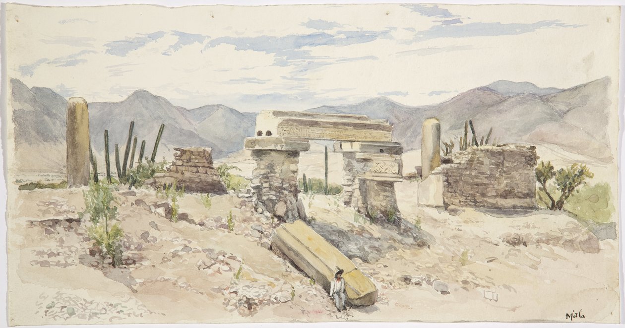 Ruines à Mitla, Oaxaca, Mexique - Adela Breton