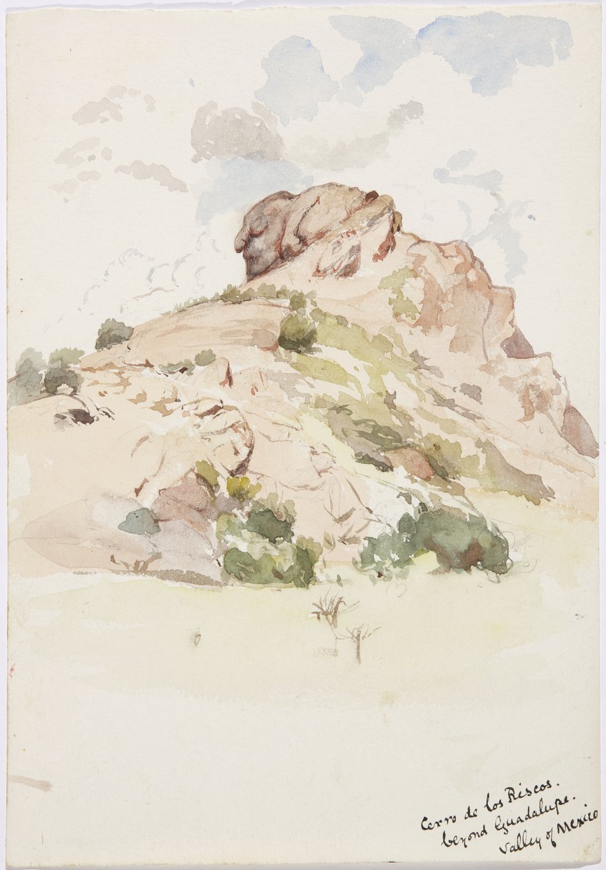 Vue - Cerro de los Riscos, au-delà de Guadalupe, Mexique - Adela Breton