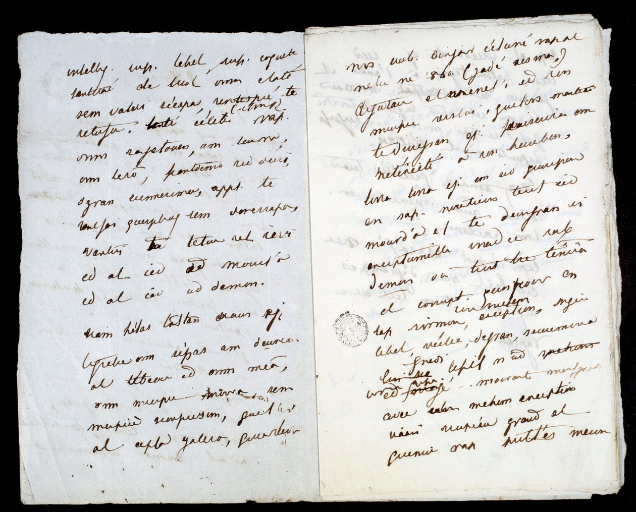 Manuscrit autographe d