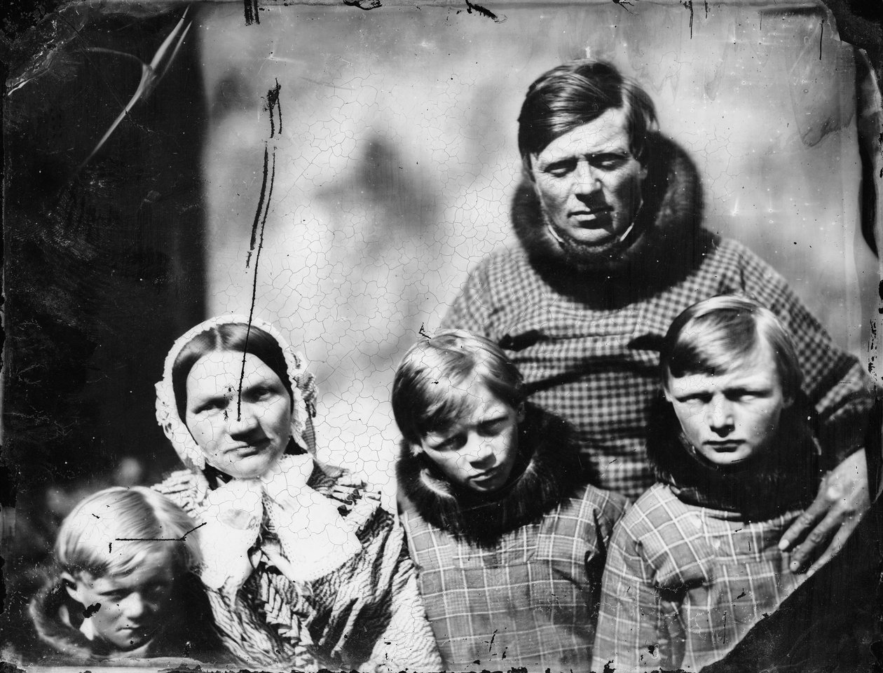 Officiel danois (Hans Elberg) et famille - Admiral Edward Augustus Inglefield