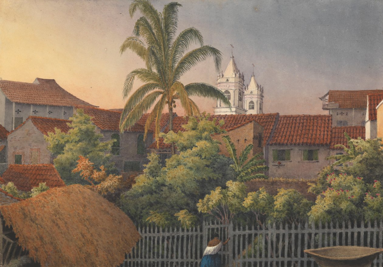 Depuis une fenêtre arrière à Panama, 10 mars 1850 - Admiral Sir Edward Gennys Fanshawe