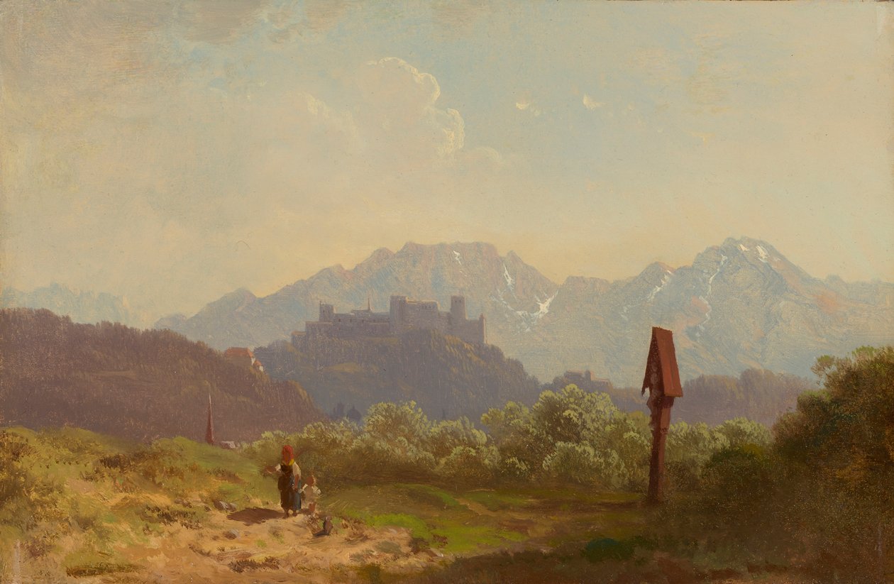Vue de Salzbourg avec la forteresse Hohensalzburg et l
