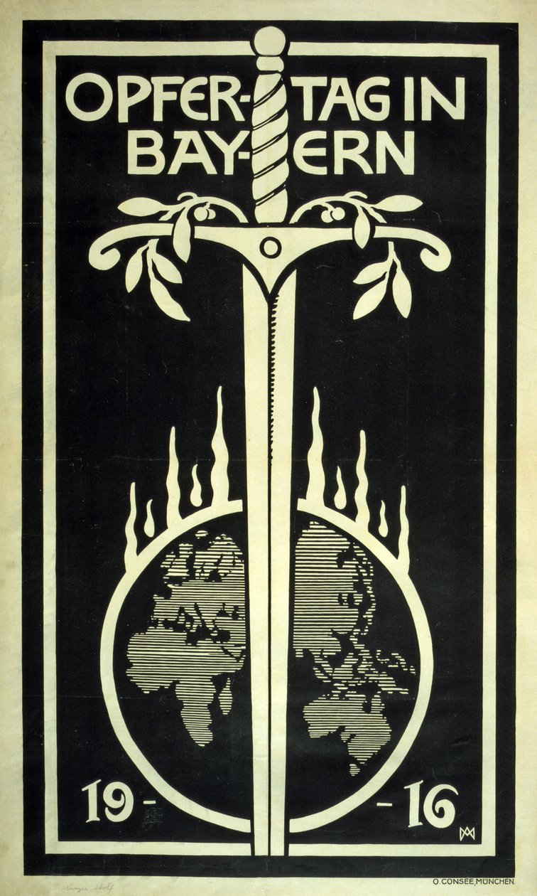 Affiche de collecte de fonds allemande 