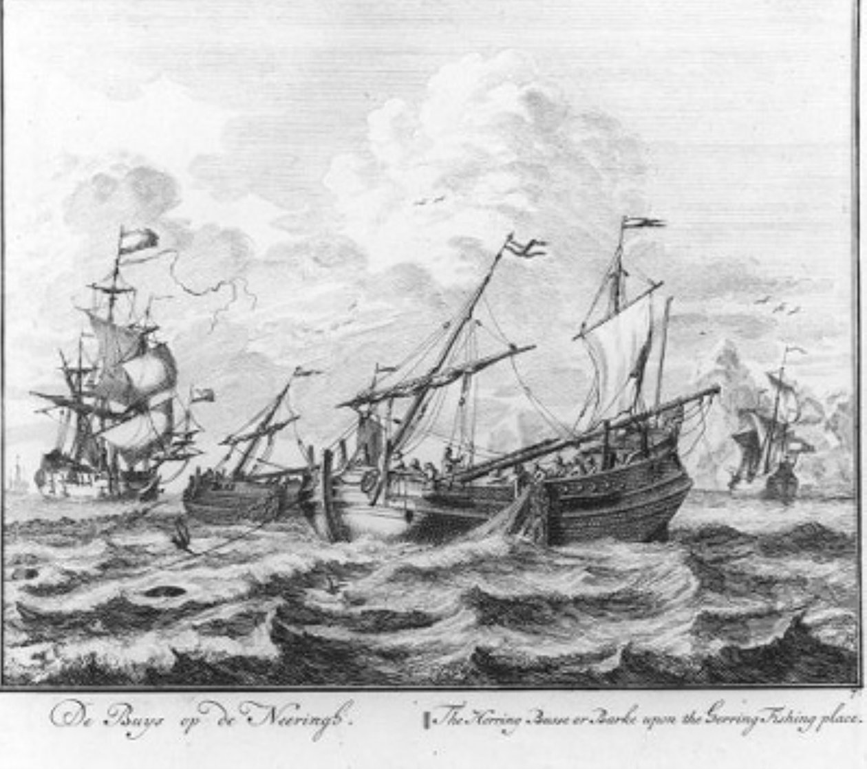 « Le buis dans la pêche au hareng » (no 7 de la série Pêche au hareng) - Adolf van der Laan