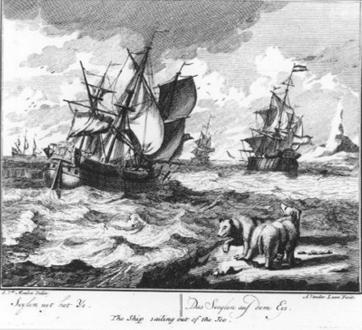 « Seylen uyt het ijs » (n° 14 de la série sur la chasse à la baleine) - Adolf van der Laan