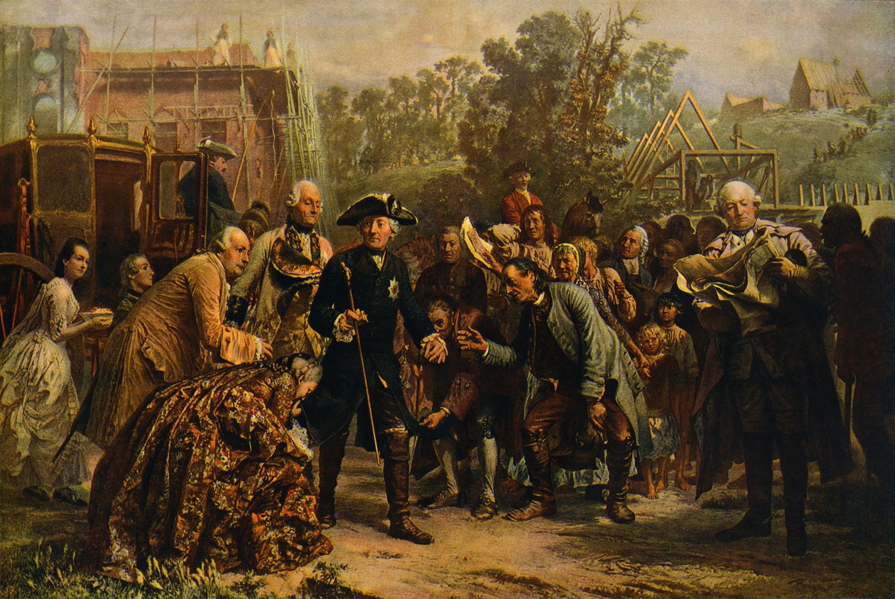 Friedrich le Grand sur - Adolph Menzel
