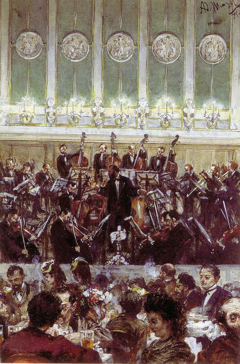 Concert de la Bilsekapelle de Berlin - Adolph Menzel