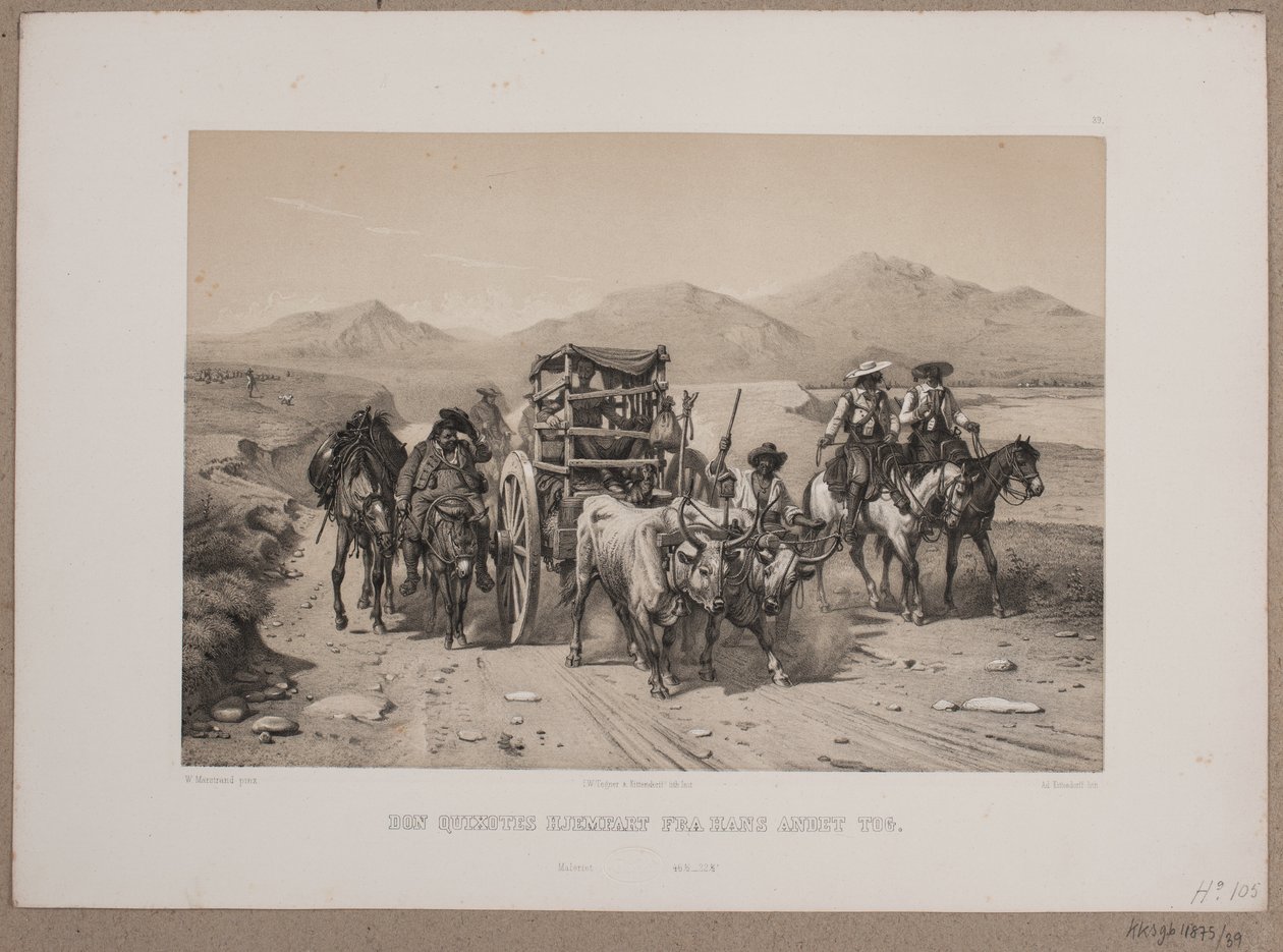 Le retour de Don Quichotte de sa deuxième expédition - Johan Adolph Kittendorff